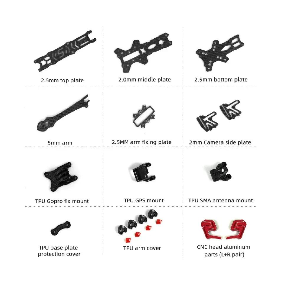 hglrc-sector-x5-fr-5-inch-freestyle-fpv-frame